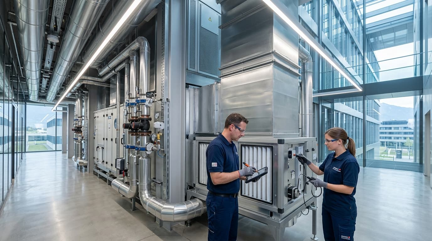 Prüfung einer Raumlufttechnischen Anlage nach SWKI VA104-01 in Zürich
